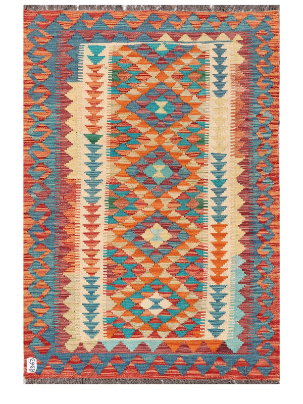 Maimana Afghanistan Kilim Rug - 148 x100 cm