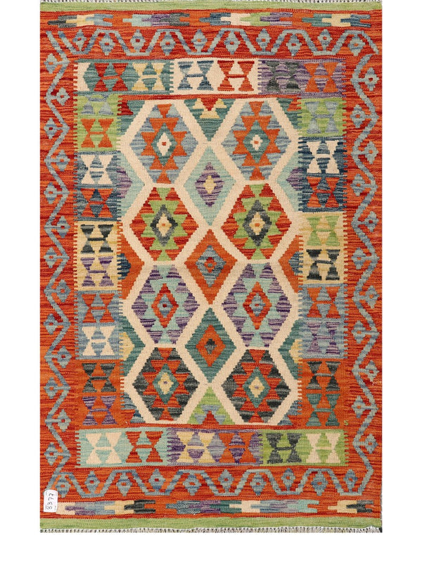 Maimana Afghanistan Kilim Rug - 149 x96 cm