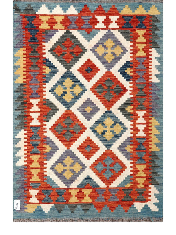 Maimana Afghanistan Kilim Rug - 147 x99 cm