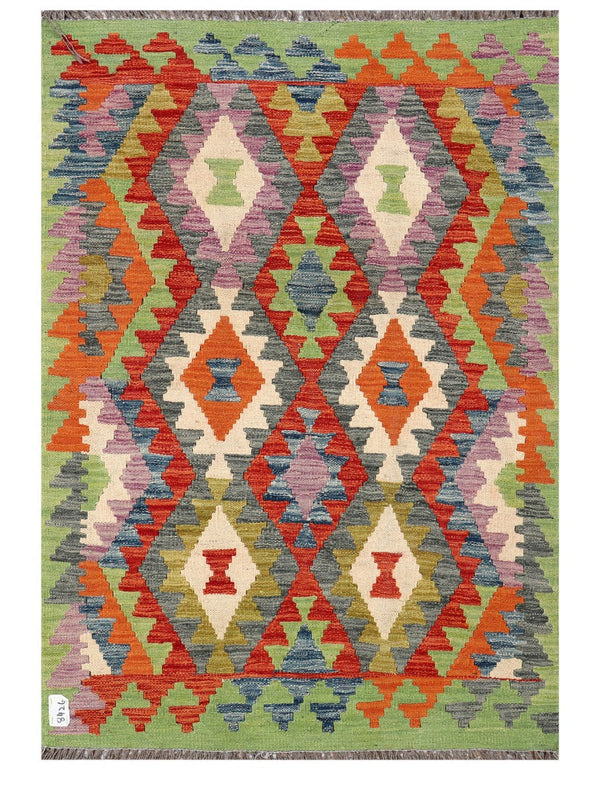 Maimana Afghanistan Kilim Rug - 142 x98 cm