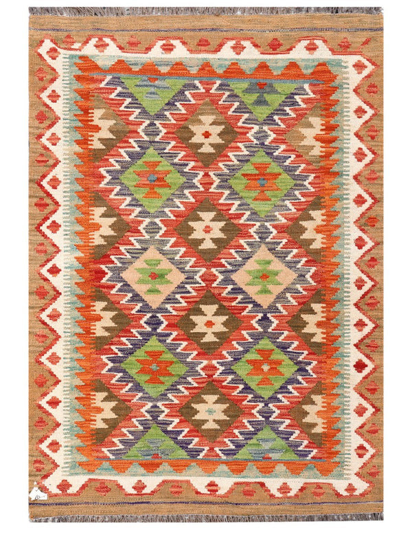 Maimana Afghanistan Kilim Rug - 145 x100 cm