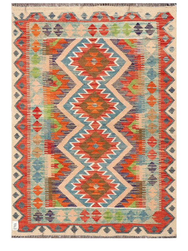 Maimana Afghanistan Kilim Rug - 145 x102 cm