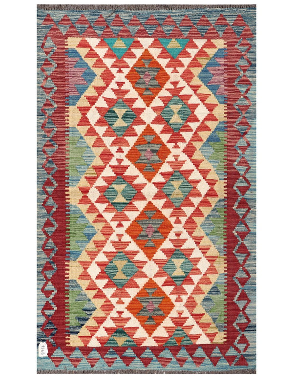 Maimana Afghanistan Kilim Rug - 158 x94 cm
