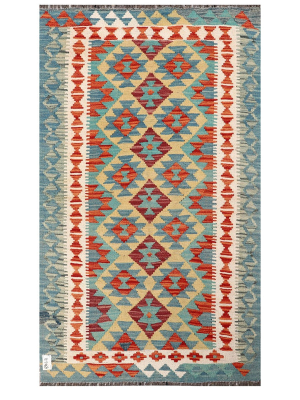 Maimana Afghanistan Kilim Rug - 155 x90 cm