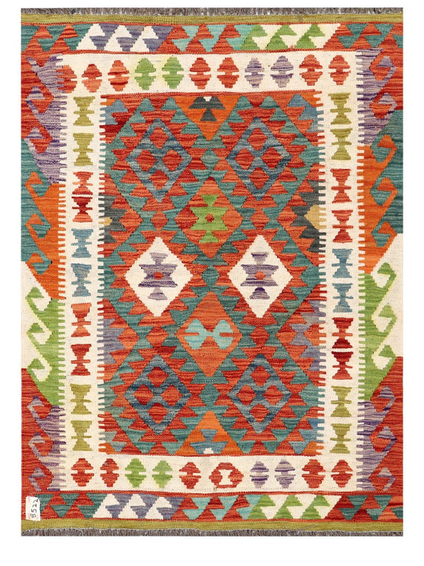 Maimana Afghanistan Kilim Rug - 141 x102 cm