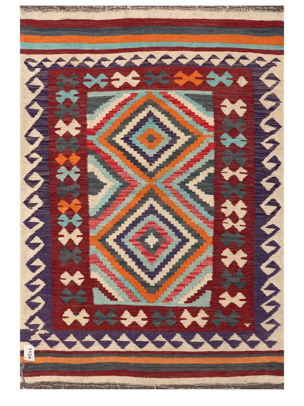 Maimana Afghanistan Kilim Rug - 148 x102 cm