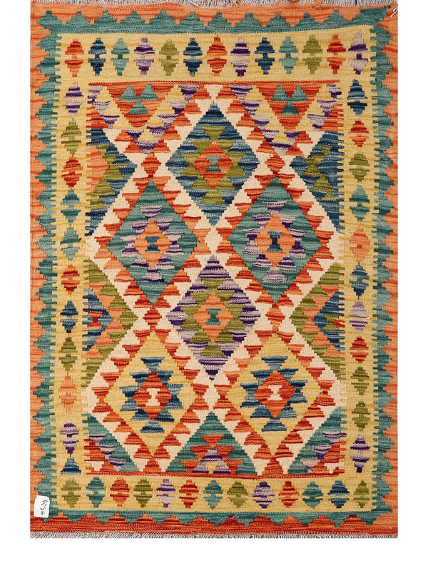 Maimana Afghanistan Kilim Rug - 147 x100 cm