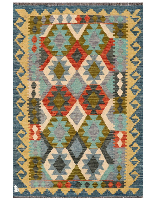 Maimana Afghanistan Kilim Rug - 153 x102 cm