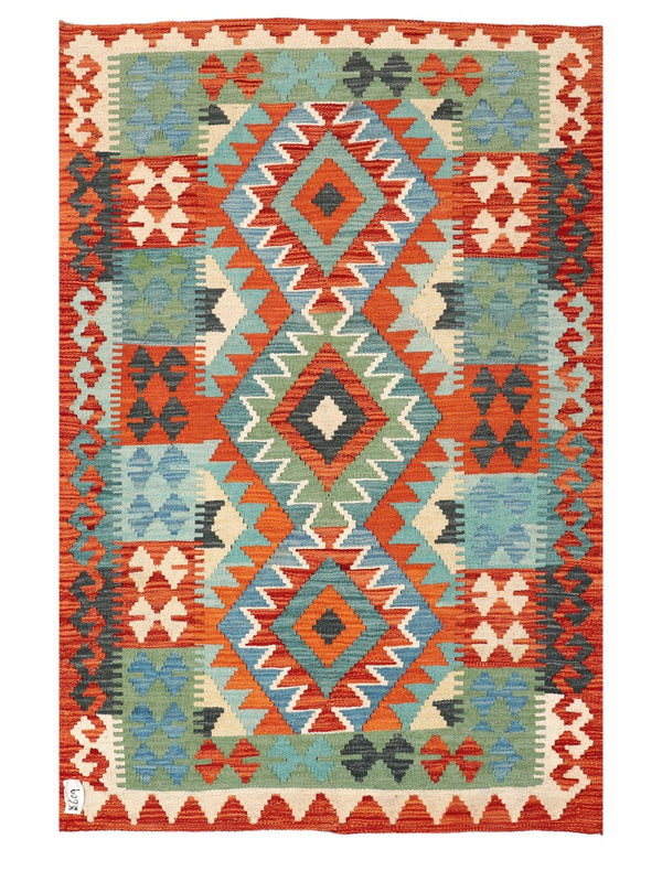 Maimana Afghanistan Kilim Rug - 148 x97 cm