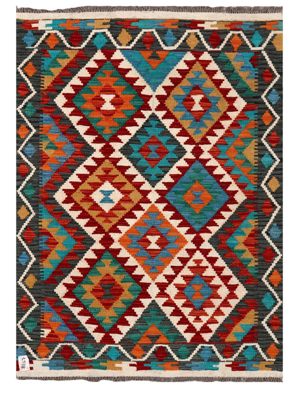 Maimana Afghanistan Kilim Rug - 141 x100 cm