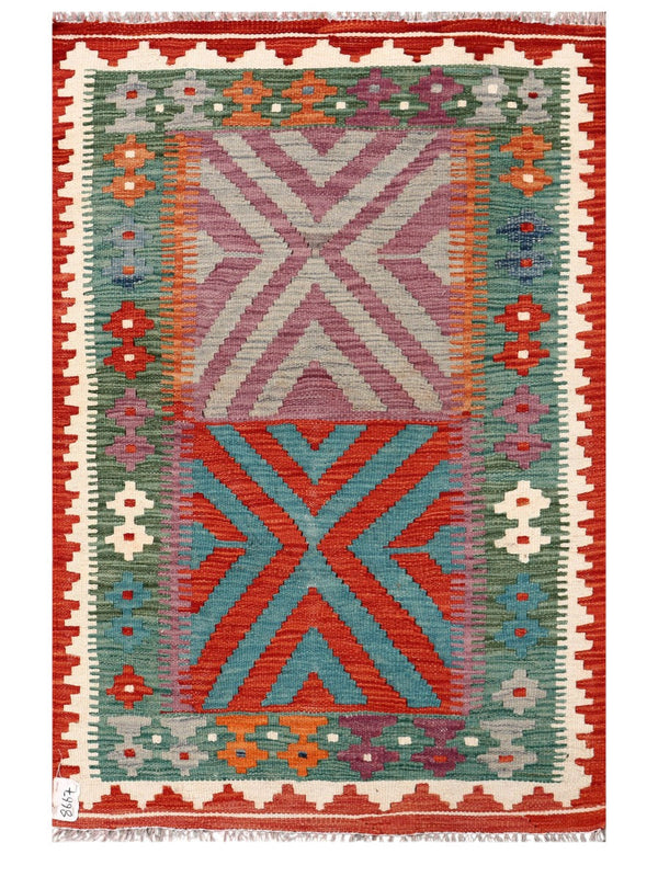 Maimana Afghanistan Kilim Rug - 120 x 80 cm