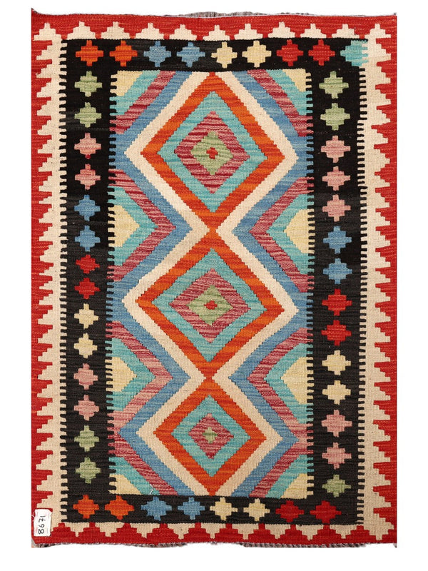 Maimana Afghanistan Kilim Rug - 121 x 82 cm
