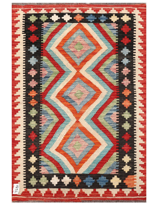 Maimana Afghanistan Kilim Rug - 120 x 81 cm