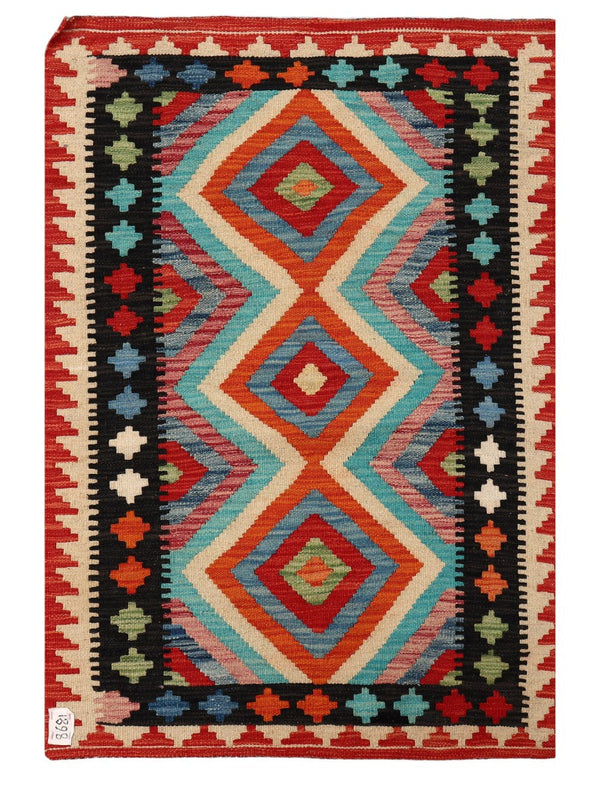 Maimana Afghanistan Kilim Rug - 123 x 83 cm