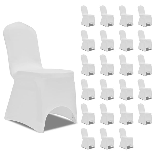 Chair Cover Stretch White 24 pcs