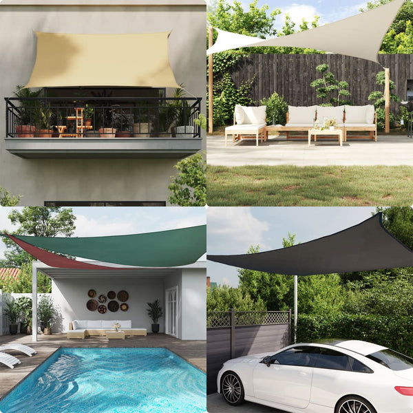 Sunshade Sail Oxford Fabric Triangular 5x5x5 m Brown