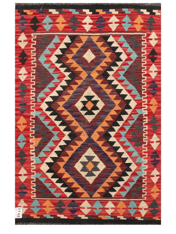 Maimana Afghanistan Kilim Rug - 131 x 86 cm