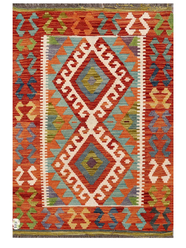 Maimana Afghanistan Kilim Rug - 121 x 83 cm