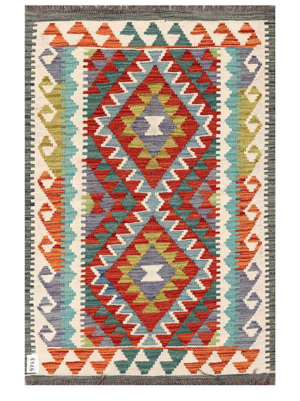 Maimana Afghanistan Kilim Rug - 121 x 80 cm