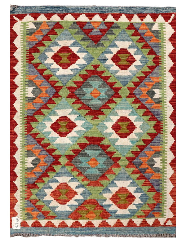 Maimana Afghanistan Kilim Rug - 117 x 83 cm