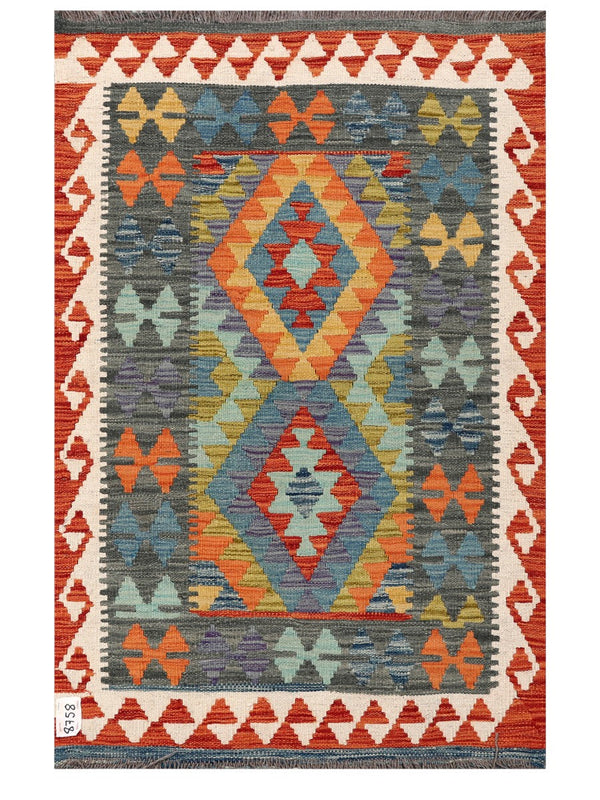 Maimana Afghanistan Kilim Rug - 125 x 81 cm