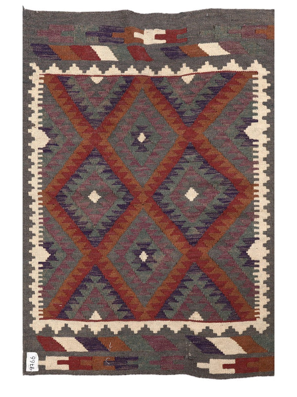 Maimana Afghanistan Kilim Rug - 125 x 84 cm