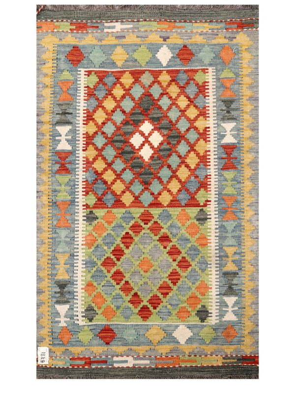 Maimana Afghanistan Kilim Rug - 133 x 79 cm