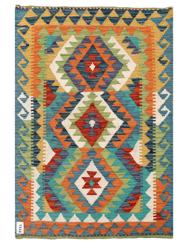 Maimana Afghanistan Kilim Rug - 126 x 84 cm