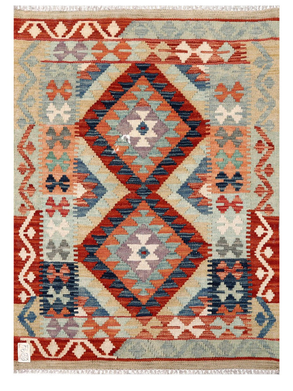 Maimana Afghanistan Kilim Rug - 115 x 83 cm