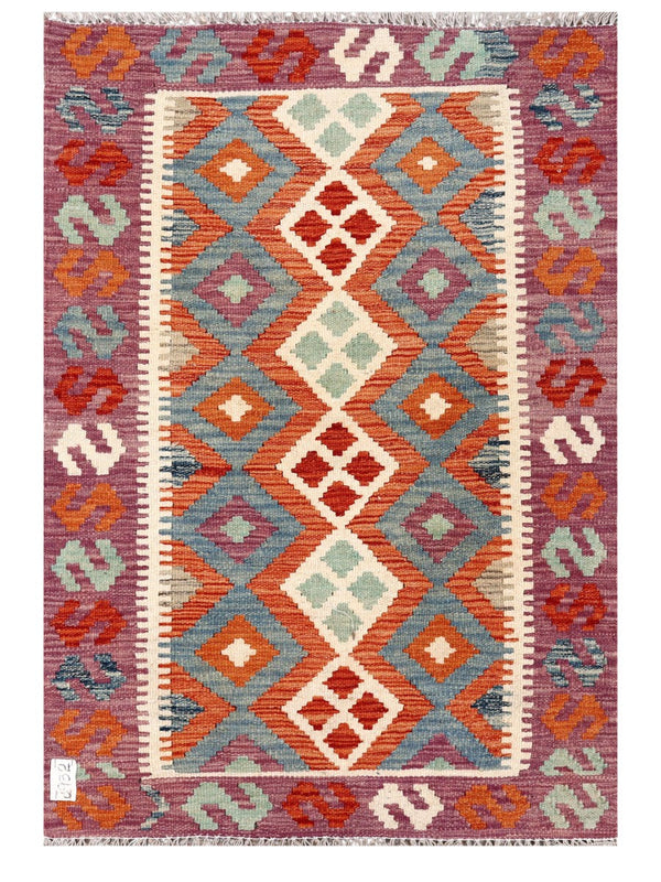 Maimana Afghanistan Kilim Rug - 118 x 82 cm