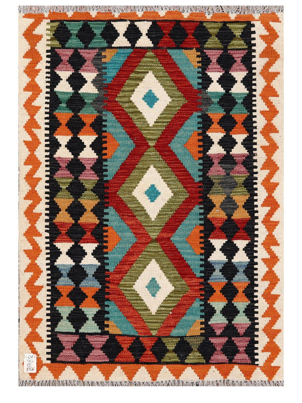 Maimana Afghanistan Kilim Rug - 119 x 83 cm