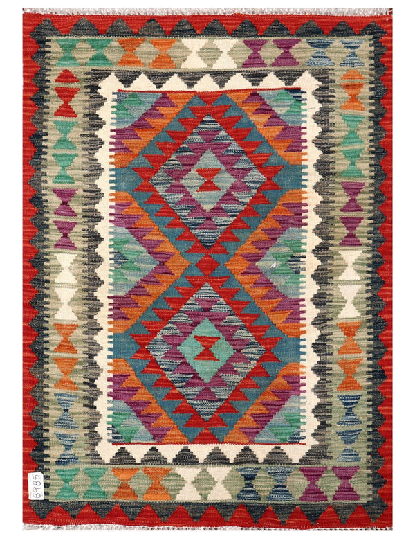 Maimana Afghanistan Kilim Rug - 127 x 90 cm