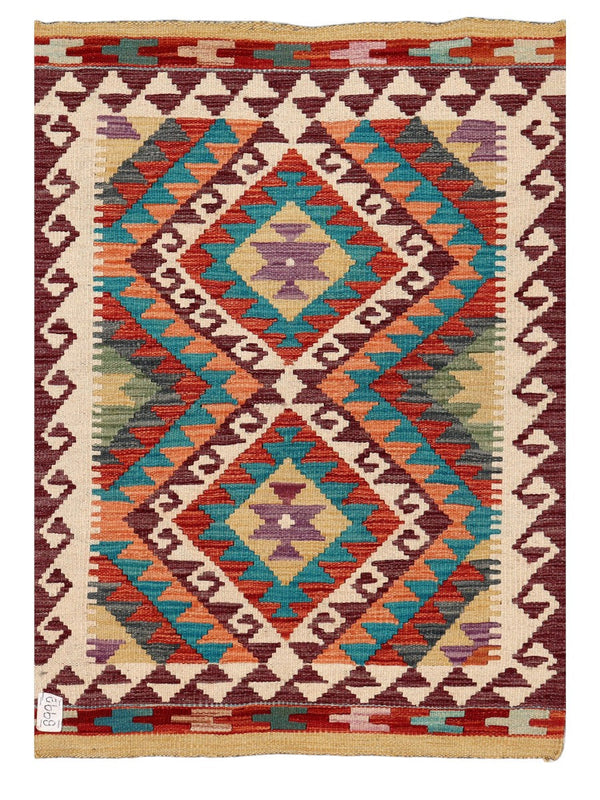 Maimana Afghanistan Kilim Rug - 115 x 81 cm