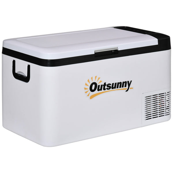 12V Car Refrigerator w/ LED Light & Foldable Handles