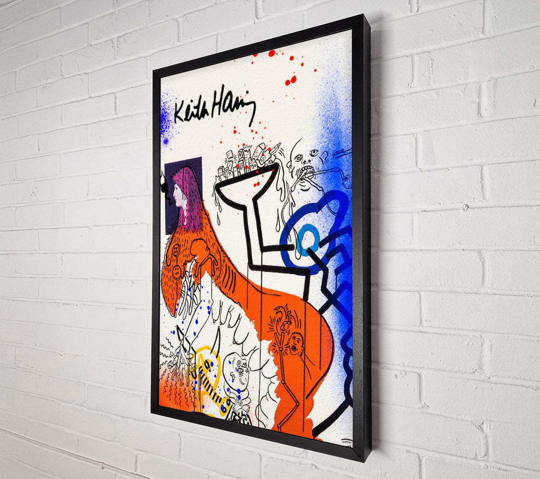  A Canvas Print of Keith Haring Art Canvas Print