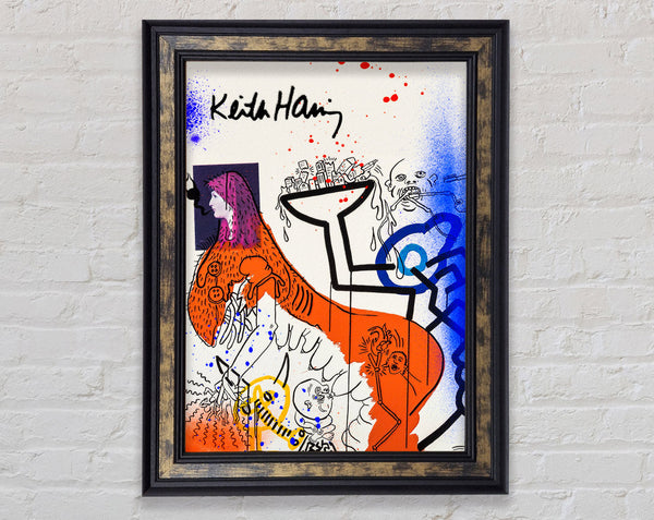 Keith Haring Art Framed Print