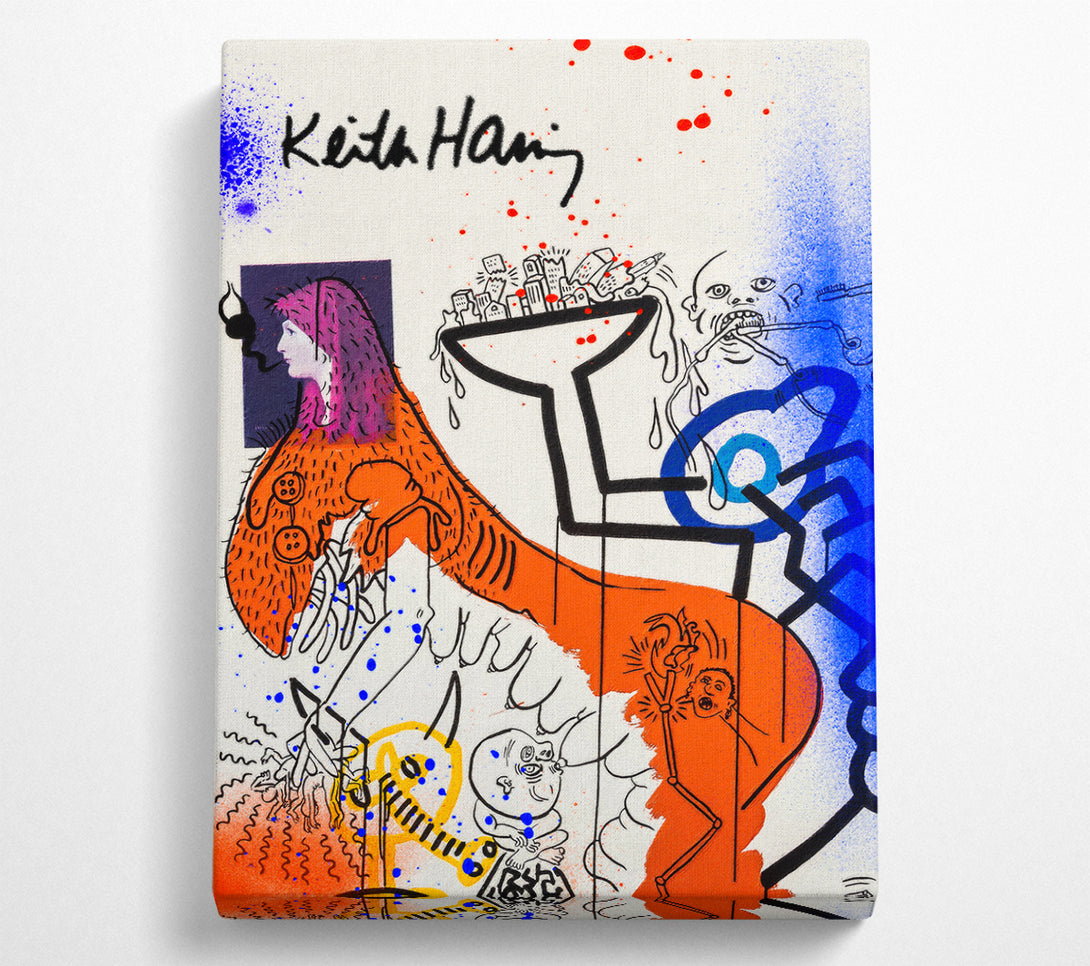  A Canvas Print of Keith Haring Art Canvas Print