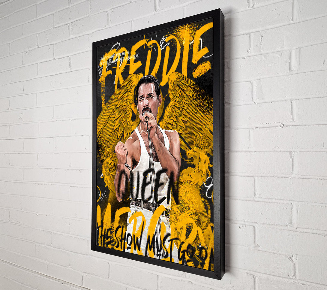  A Canvas Print of Freddie Mercury The Show Must Go On Canvas Art