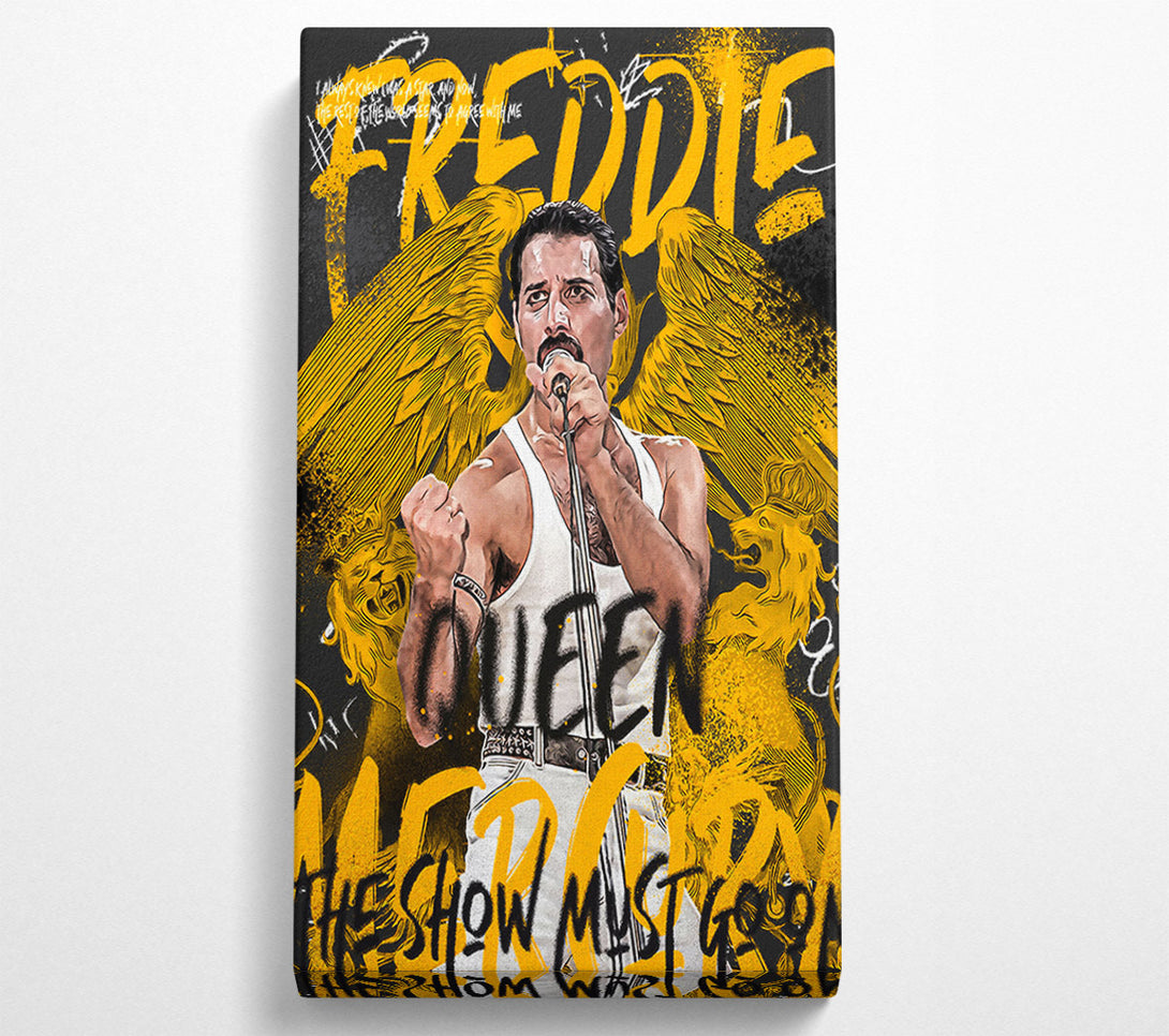  A Canvas Print of Freddie Mercury The Show Must Go On Canvas Art