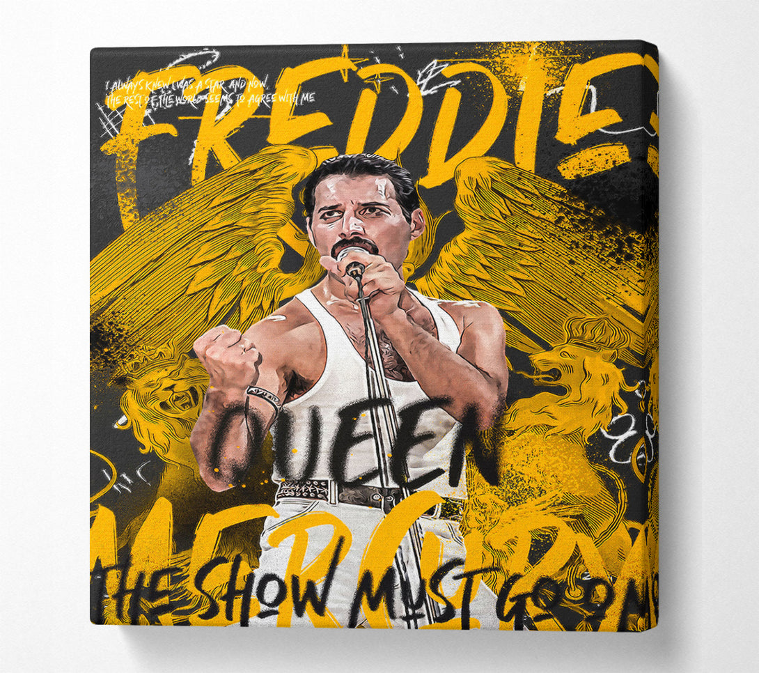  A Canvas Print of Freddie Mercury The Show Must Go On Canvas Art
