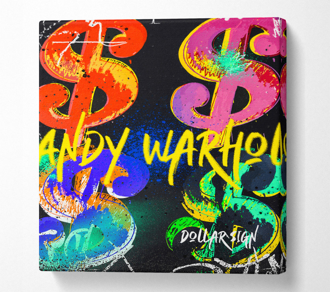  A Canvas Print of Andy Warhol Dollars Canvas Wall Art