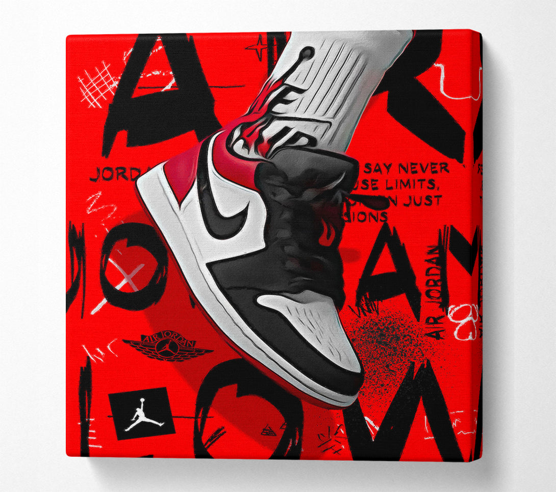  A Canvas Print of Jordan Shoes Canvas Wall Art
