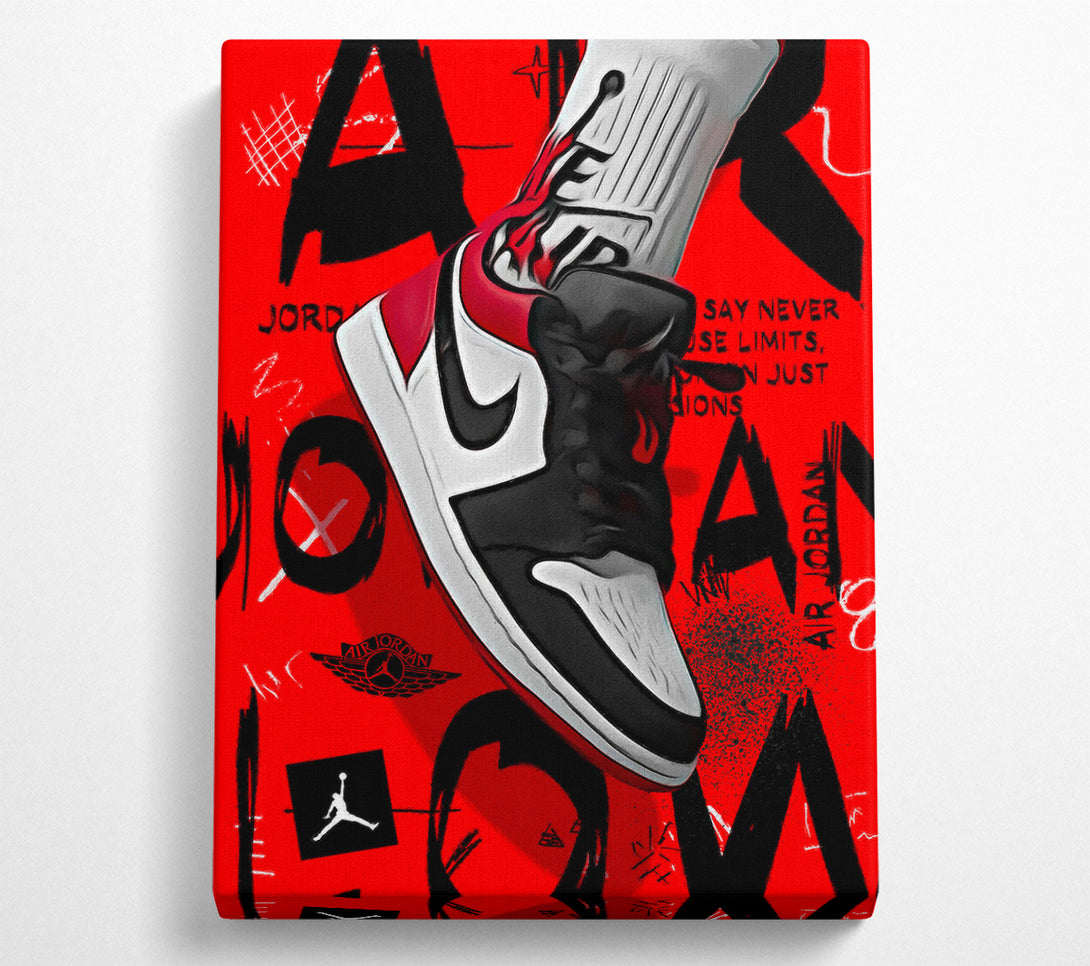  A Canvas Print of Jordan Shoes Canvas Wall Art