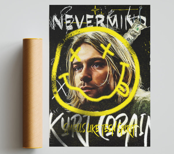 Kurt Cobain Smile Giclee Print