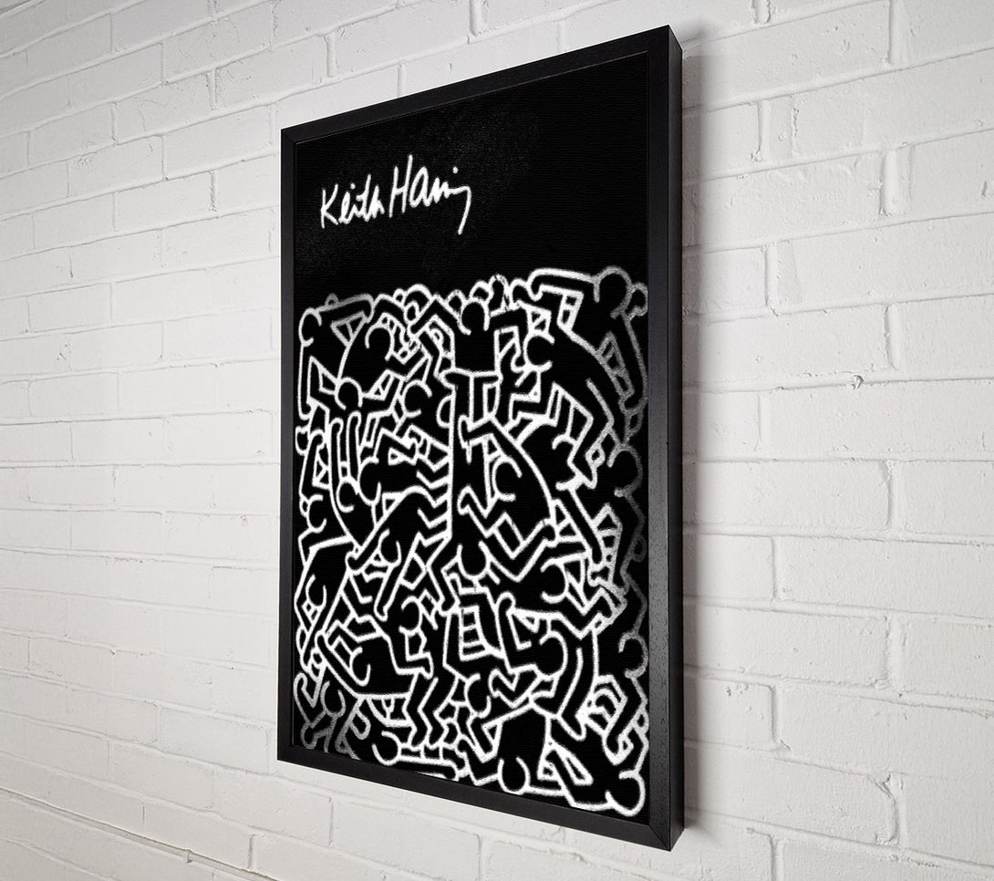  A Canvas Print of Keith Haring People Canvas Art