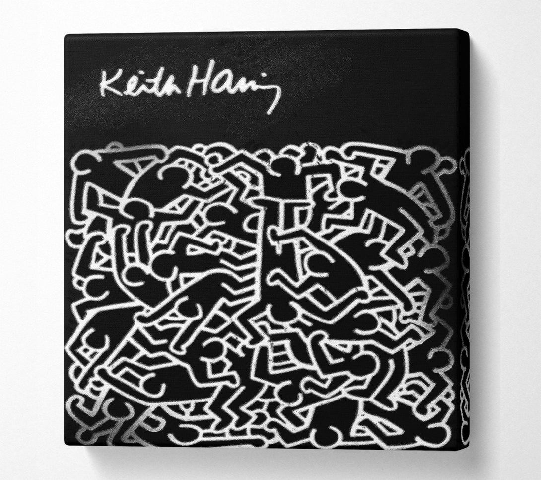  A Canvas Print of Keith Haring People Canvas Art