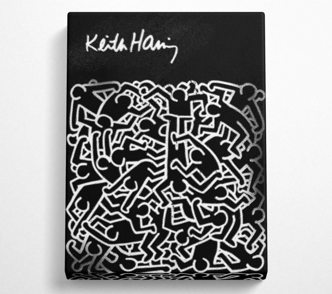  A Canvas Print of Keith Haring People Canvas Art