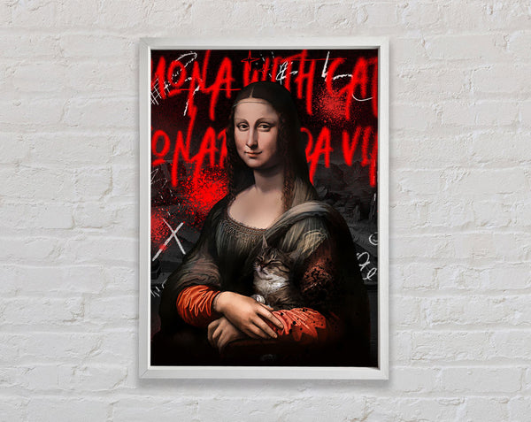 Mona Lisa Pop Framed Print