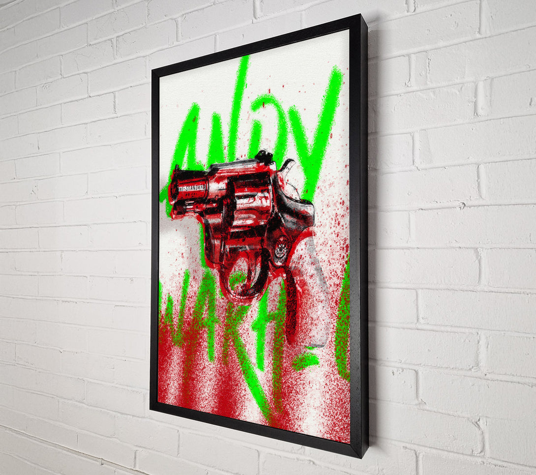  A Canvas Print of Andy Warhol Gun Canvas Art
