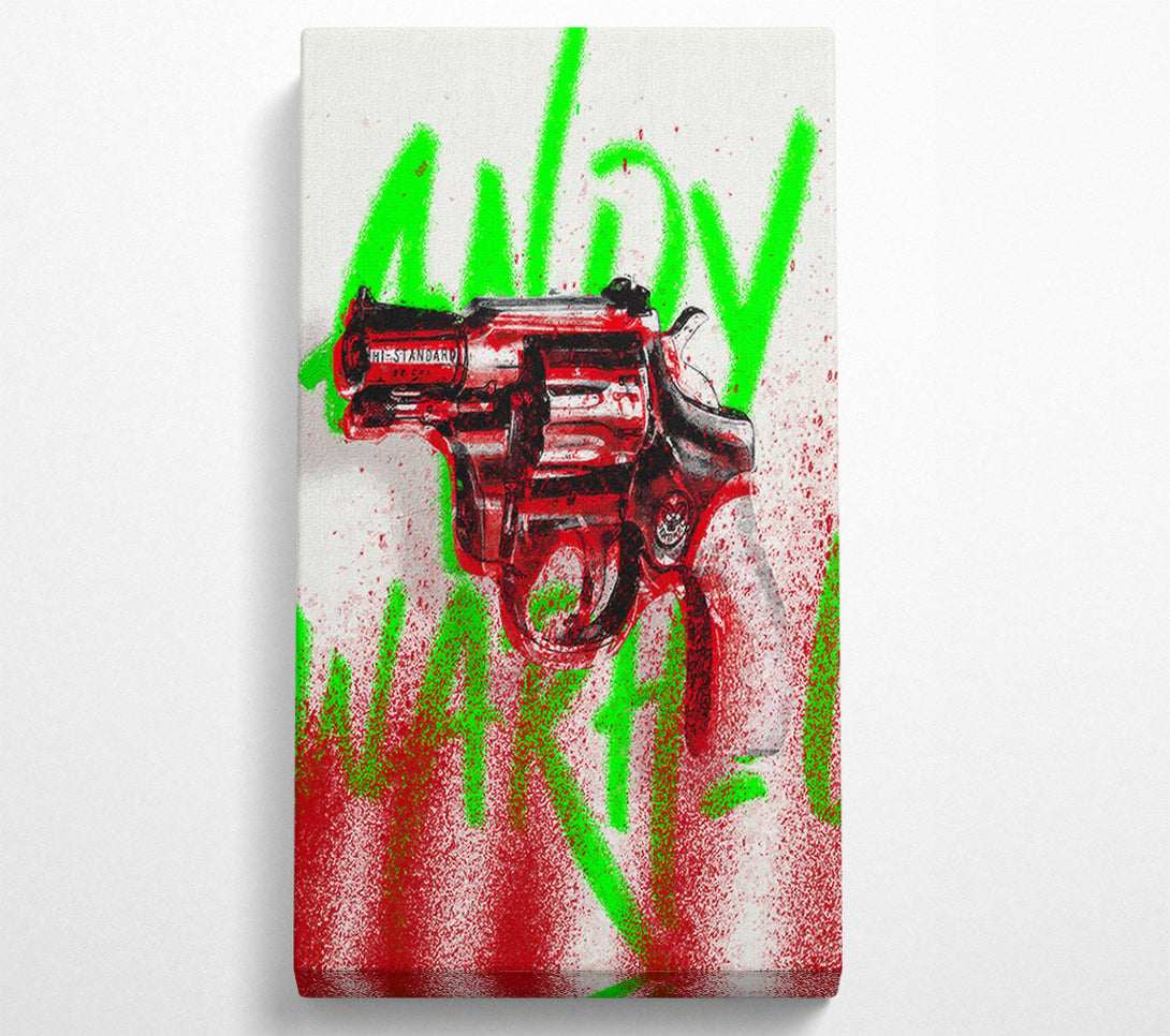  A Canvas Print of Andy Warhol Gun Canvas Art